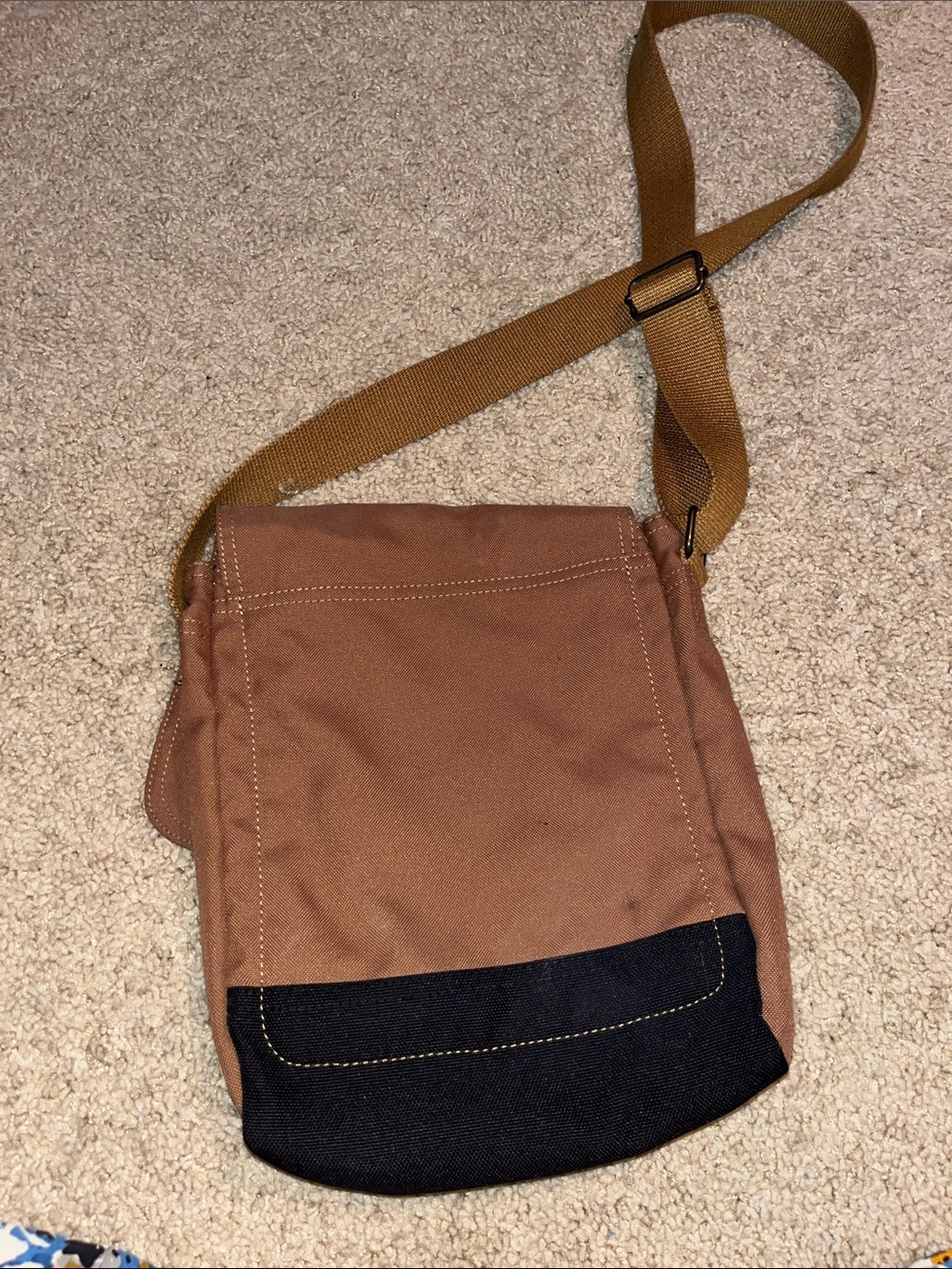 Carhartt Tan and Black Canvas Messenger Bag - Picture 5 of 5